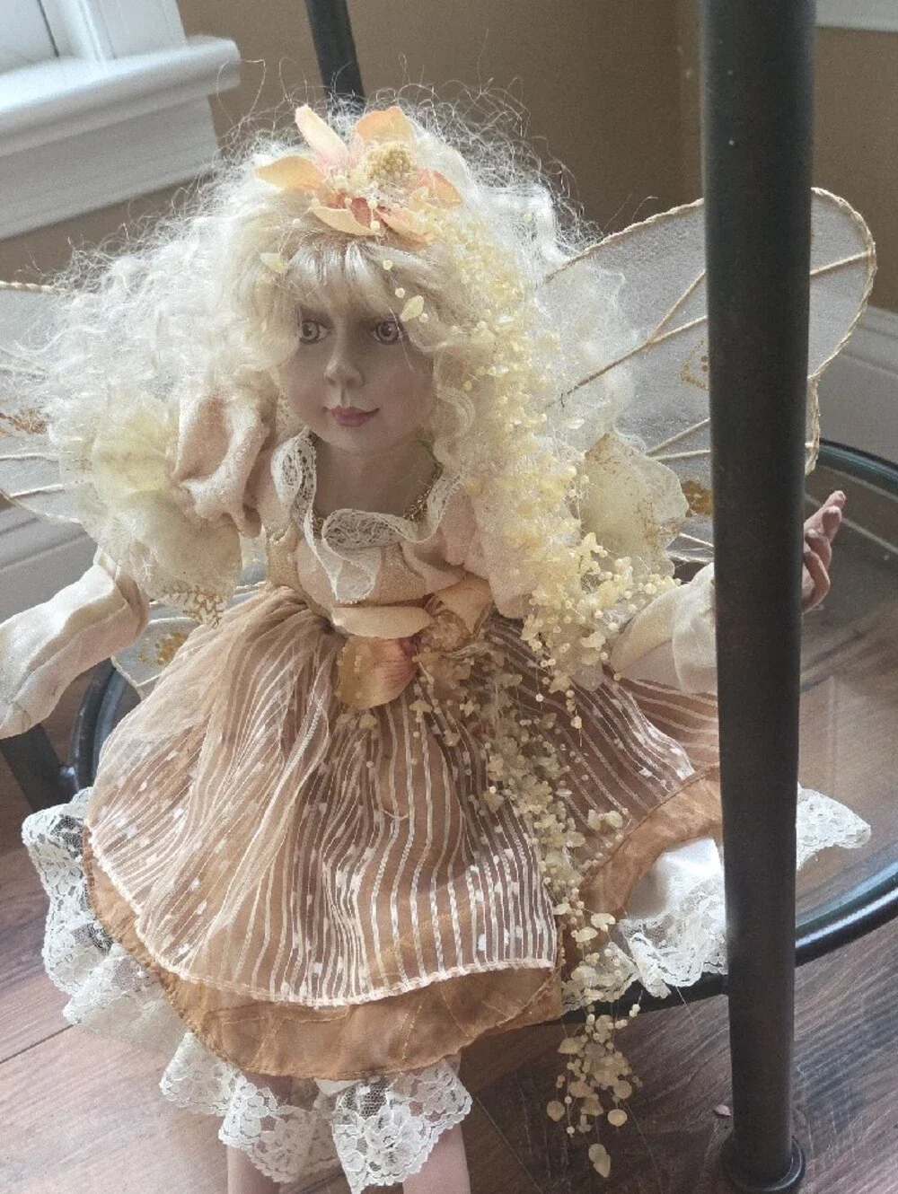 Fairy Doll Home Accent in Cream and Peach
